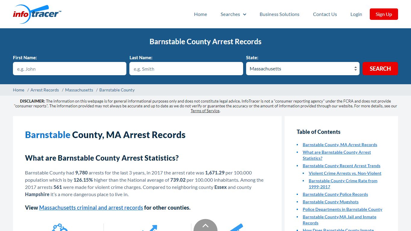 Barnstable County, MA Arrests, Mugshots & Jail Records - InfoTracer